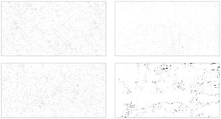 A set dirty wall texture background. Set of grunge background black and white. Dark texture dirty. Rust effect.