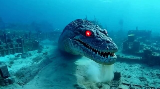 the monsters under the sea are very scary and dark