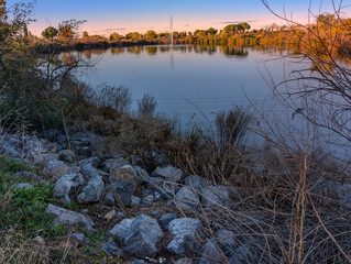 view, landscape, morning, autumn, fog, agriculture, sun, plants,
