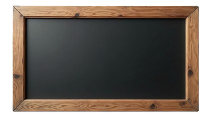 Blank Blackboard on Transparent Background (PNG).