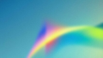 Fototapeta premium Rainbow light stream. Ethereal rainbow arc, symbolizes hope, dreams, and vibrant energy. A colorful, calming image.