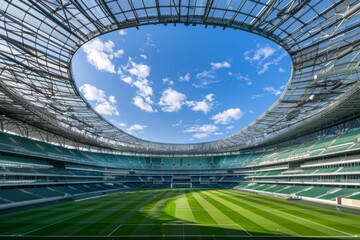 Fototapeta premium Innovative Stadium Design with Modern Architecture