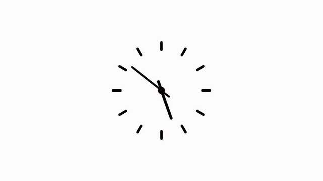 Simple clock icon animation