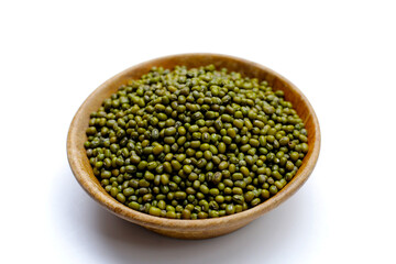 Mung bean on white background.