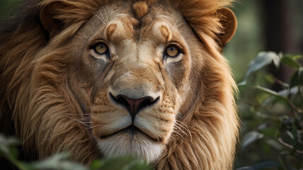 Soul of the Savanna: Lion’s Intense Look