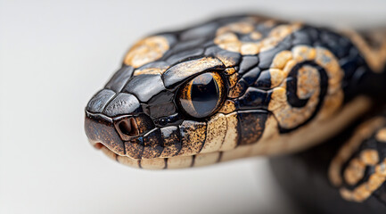 Fototapeta premium Close-up of a detailed snake head