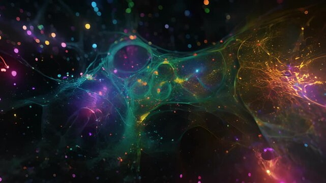A timelapse image capturing the disassembly of the mitotic spindle as microtubules shrink and shorten during telophase.