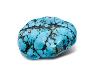 blue gemstone isolated on white background. This has clipping path.
