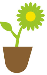 Beautiful flower nature vector