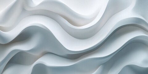 Obraz premium The image is a white and blue wave with a lot of texture. The wave is very long and has a lot of detail, making it look like a piece of art. The texture of the wave gives it a sense of movement