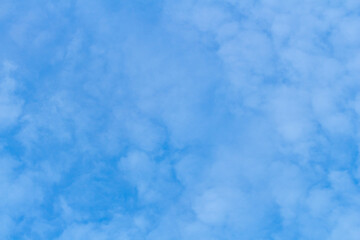 beautiful blue sky at sunrise with clouds