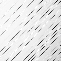 Obraz premium Diagonal black lines on a minimalist white background create a striking abstract pattern in a modern art style