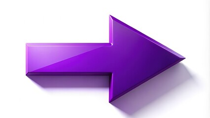 Striking purple arrow silhouette, capturing the light.