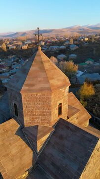 Kotavank also Surb Astvatsatsin Church. located on village of Nerkin Getashen, Armenia. Taken with a drone