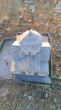 Kotavank also Surb Astvatsatsin Church. located on village of Nerkin Getashen, Armenia. Taken with a drone