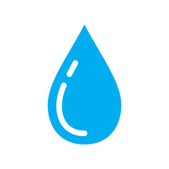 Water drop flat icon for apps