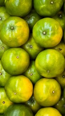 Green fruit orange for background