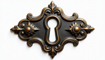 Ornate Keyhole Design Wall Decor