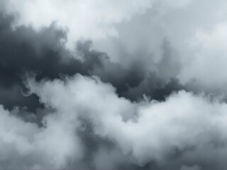 Obraz premium dark dense clouds painting