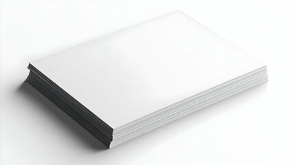Blank white notepad with a sleek design, ideal for notes, sketches, or creative projects, ready for any inspiration.