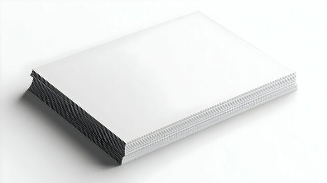 Blank white notepad with a sleek design, ideal for notes, sketches, or creative projects, ready for any inspiration.