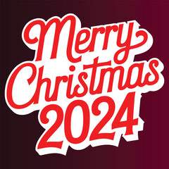 Merry christmas lettering design  