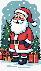 Santa Claus Holiday Cartoon