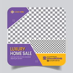 Property Sale Marketing Social Media Post Design Banner