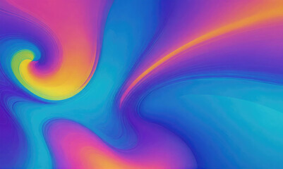 A swirling abstract design in shades of blue, pink, and yellow