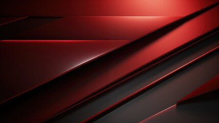Obraz premium Red and Black: Modern Design Duo