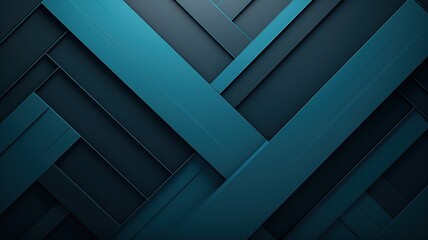 Fototapeta premium Geometric Patterns With Deep Blue and Teal Colors