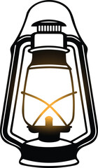 Hurricane Lamp Vector Design