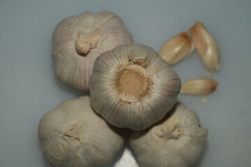 Garlic (Allium sativum) is a widely used culinary ingredient and medicinal herb that belongs to the onion family. Known for its pungent aroma and bold flavor, garlic adds depth and warmth to a variety