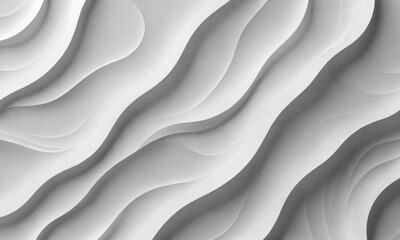 Obraz premium A close-up view of a white, undulating surface with subtle light and shadow variation