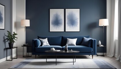 Photo modern style interior room 3d illustration
