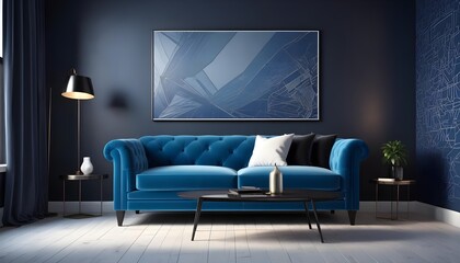 Photo modern style interior room 3d illustration