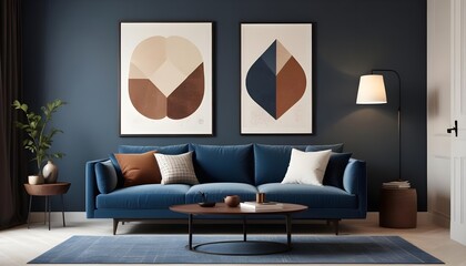 Photo modern style interior room 3d illustration