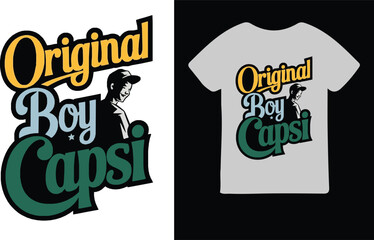 original boy capsi creative t-shirt design