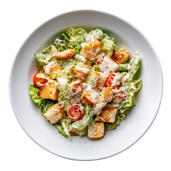 Fresh Garden Salad with Croutons 