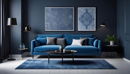 Photo modern style interior room 3d illustration