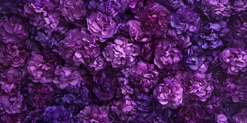 Obraz premium A vibrant background made of lush purple peony flowers creating a rich and visually appealing texture for various design uses
