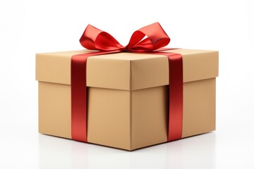 Obraz premium Gift box wrapped ribbon.
