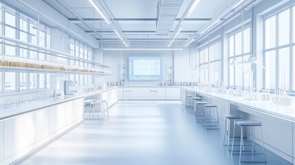 Fototapeta premium Modern Laboratory Interior Design