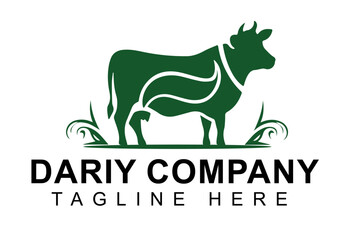 Cow Icons, Ideal for Agriculture and Farm Themes -Creative ideas of animal farm logos Flat Vector Illustration
