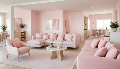 Fototapeta premium Photo modern style interior room 3d illustration