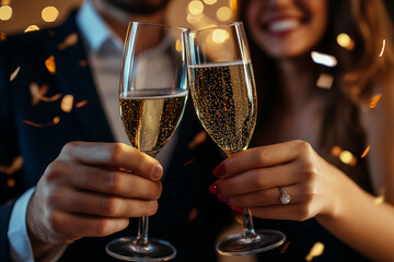 Ai generated photo of happy employees gather to celebrate the holiday in the workplace