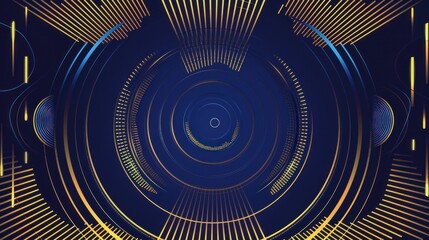 Abstract Geometric Background with Circular Pattern