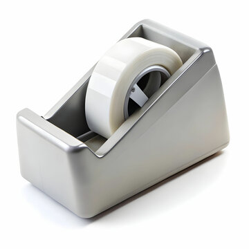 recommend clip art: A tape dispenser, featuring a simple design with a roll of tape,