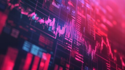 Business poster. Topic, investments and finance. Images of money and financial charts, strategies and analysis. Illustration in the style of an advertising banner