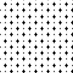 Fototapeta premium Abstract geometric pattern with crosses, stripes, lines. Seamless vector background. White and black ornament. Modern reticulated graphic design.